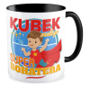 kubek MAŁEGO SUPERBOHATERA czarny